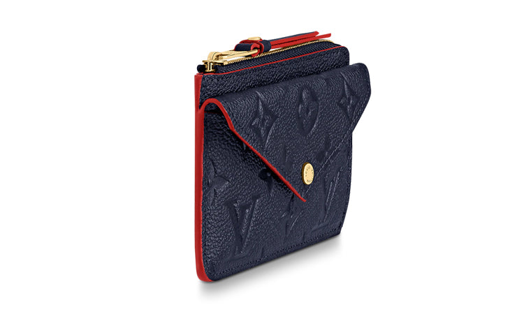 LOUIS VUITTON Card Holder Recto Reverso Monogram Empriente Navy/Red