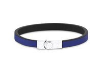 LOUIS VUITTON Cow Leather Wristband Men's Blue