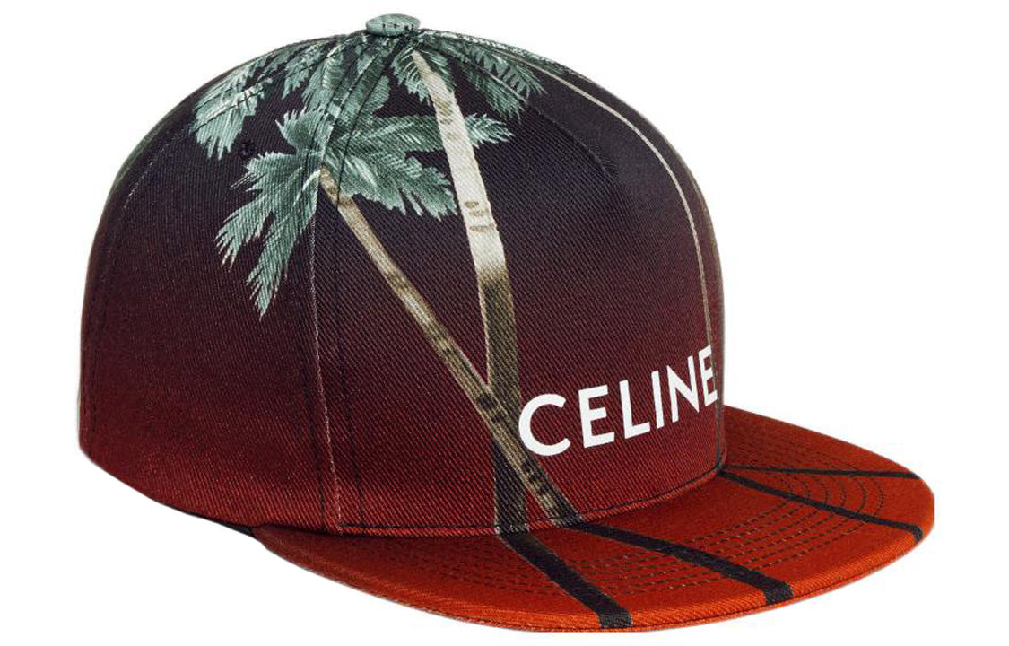 CELINE Baseball Caps Unisex Red/Black