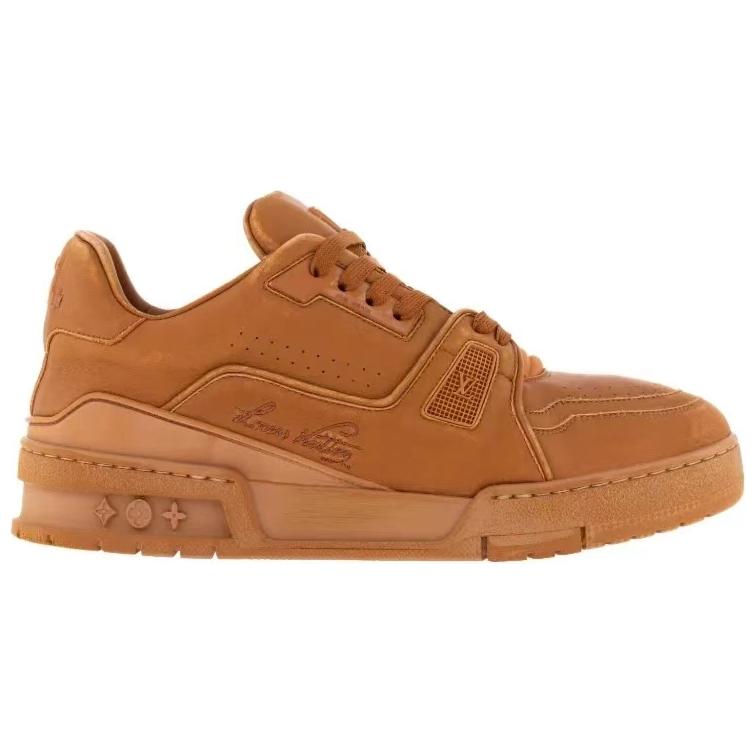 LOUIS VUITTON Trainer Low-Top Skateboard Shoes Men's Brown