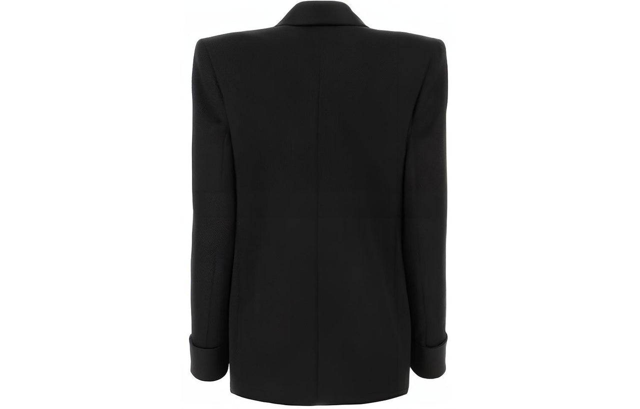 SAINT LAURENT Double-Breasted Long-Sleeved Jacket