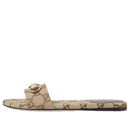 (WMNS) Gucci 26 Slide with Horsebit 'Beige Brown' 835828-FAB10-2543
