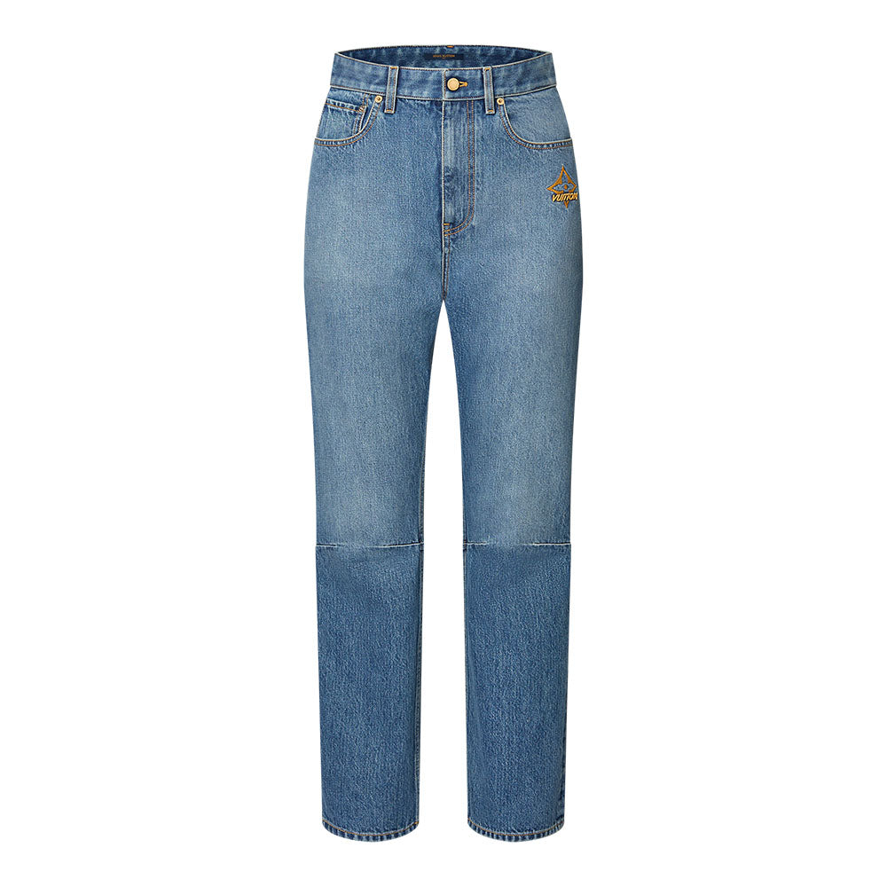 LOUIS VUITTON SKI Skiing Series FW24 Jeans Women's Blue