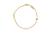 SAINT LAURENT Cassandre Detailed Charm Bracelet