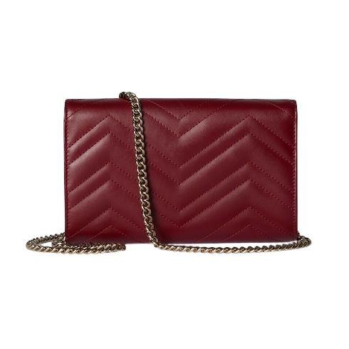 (WMNS) Gucci 25 GG Marmont Wallet on Chain 'Rosso Ancora Red' 837745-AAET8-6207