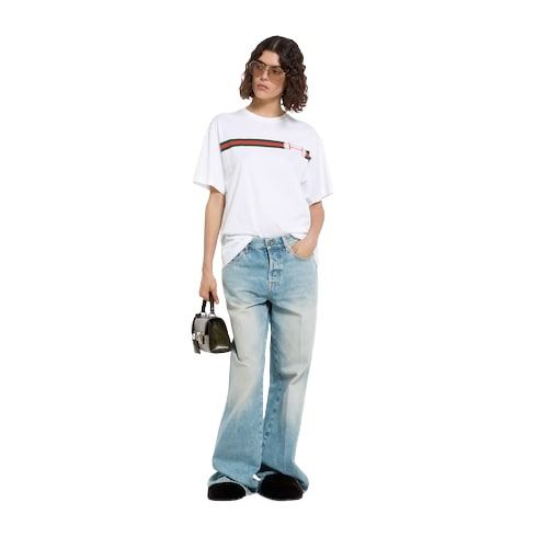 (WMNS) Gucci 26 Cotton Jersey with Print 'White' 837959-XJHM5-9081