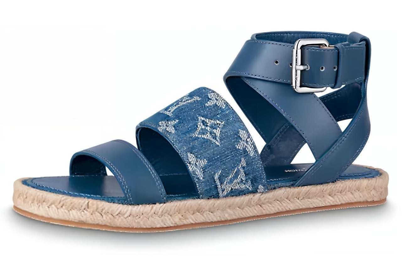 LOUIS VUITTON Strap Sandals Women's Blue