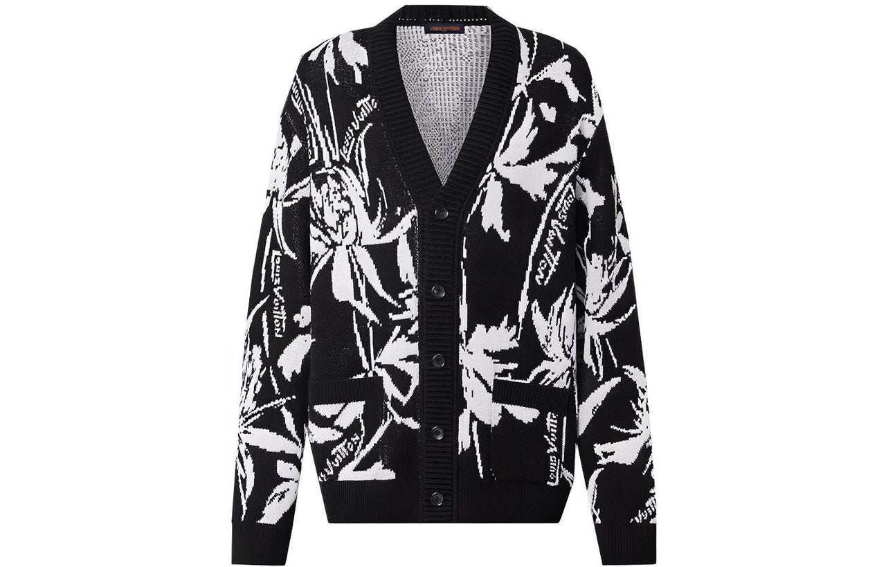 LOUIS VUITTON Thistle Jacquard Cardigan