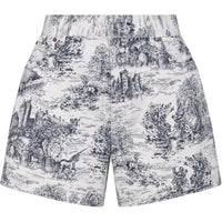 DIOR Toile De Jouy Scotland Patterned Shorts