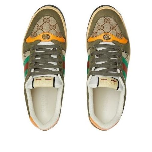 Gucci 25 Screener sneaker 'Beige Green' 838984-HVKI0-9750