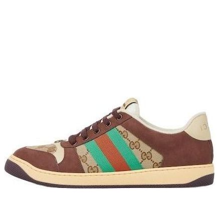 Gucci Screener Sneaker 'Beige Dark Brown' 838984-HVKI0-9751