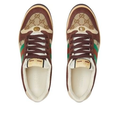 Gucci Screener Sneaker 'Beige Dark Brown' 838984-HVKI0-9751