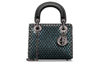 DIOR Lady Dior Cow Leather Dior Bag Handbag Shoulder Bag Crossbody Bag Mini Women's Sky Blue