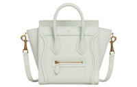CELINE Luggage Drumhead Calfskin Smile Bag Shoulder Bag Crossbody Bag Handbag Extra Mini Women's Light Green