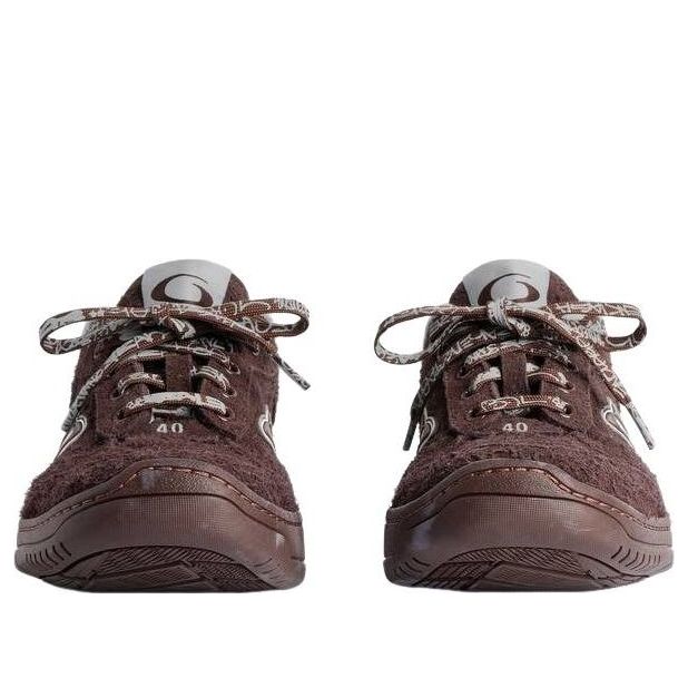 Balenciaga Hamptons Suede Sneaker 'Dark Brown Grey' 841765WHPSU2290WHITE