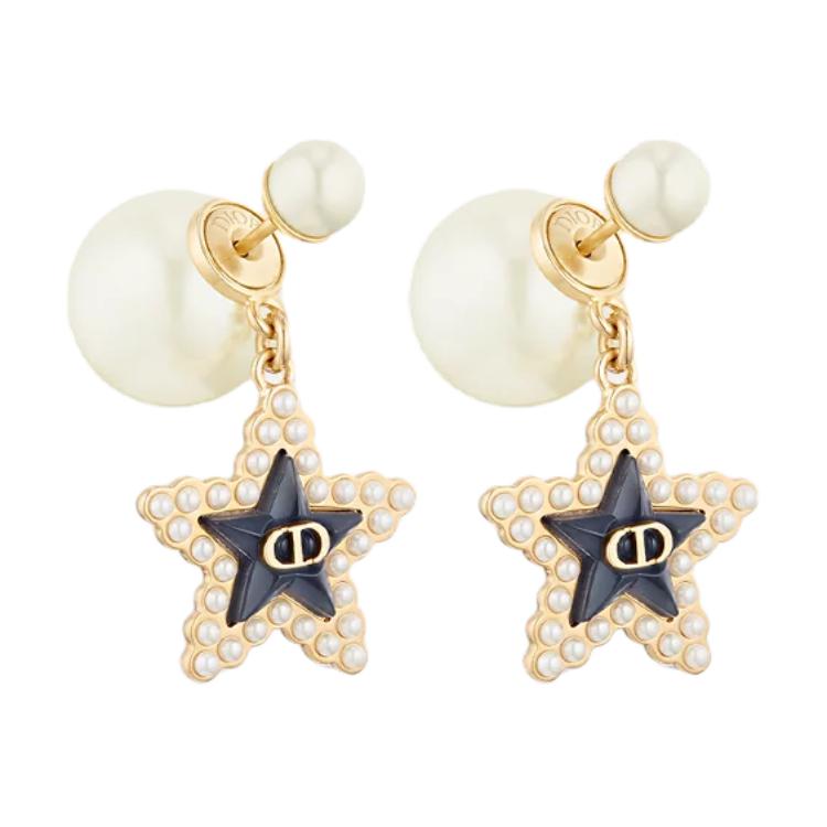 DIOR Metal Earrings Women's Gold