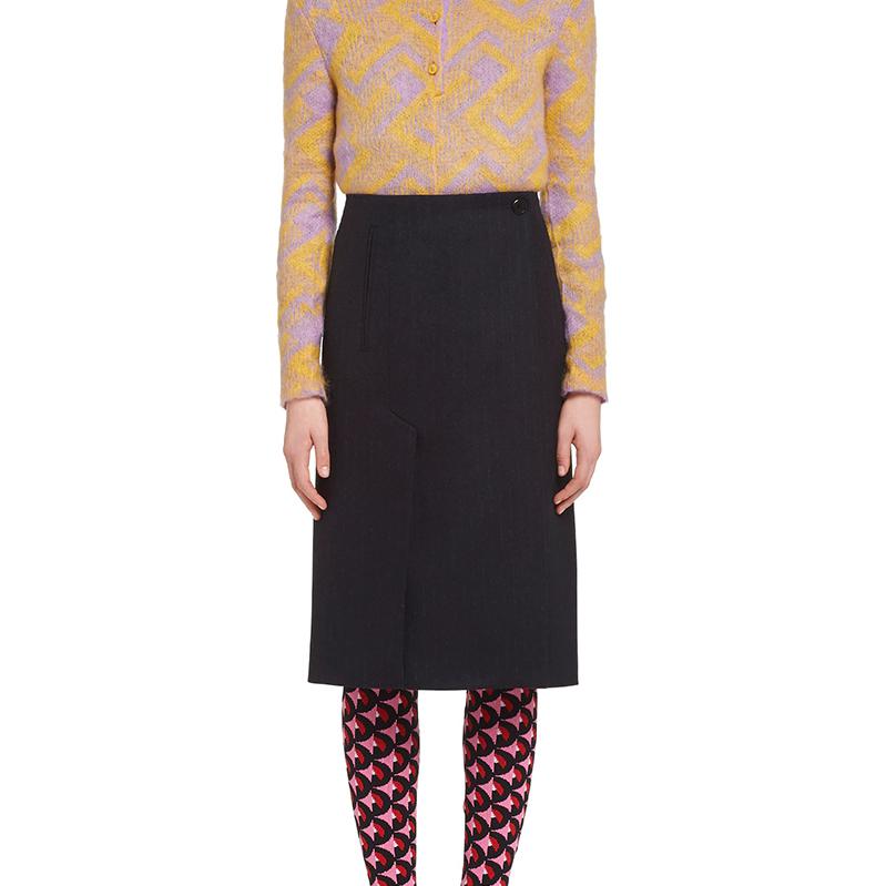 PRADA Casual Long Skirts Women's Black
