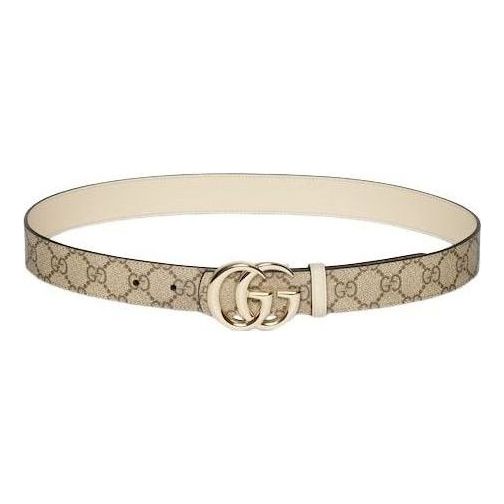 (WMNS) Gucci 26 Reversible GG Marmont Belt 'Beige' 847131-FAFGJ-9788