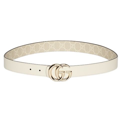 (WMNS) Gucci 26 Reversible GG Marmont Belt 'White' 847131-FAFGJ-9859