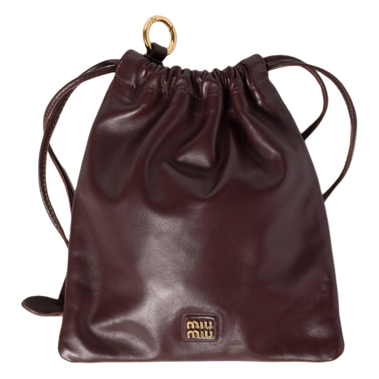 MIU MIU Leather Clutch Women's Briarwood