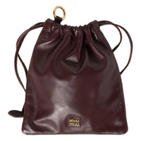 MIU MIU Leather Clutch Women's Briarwood