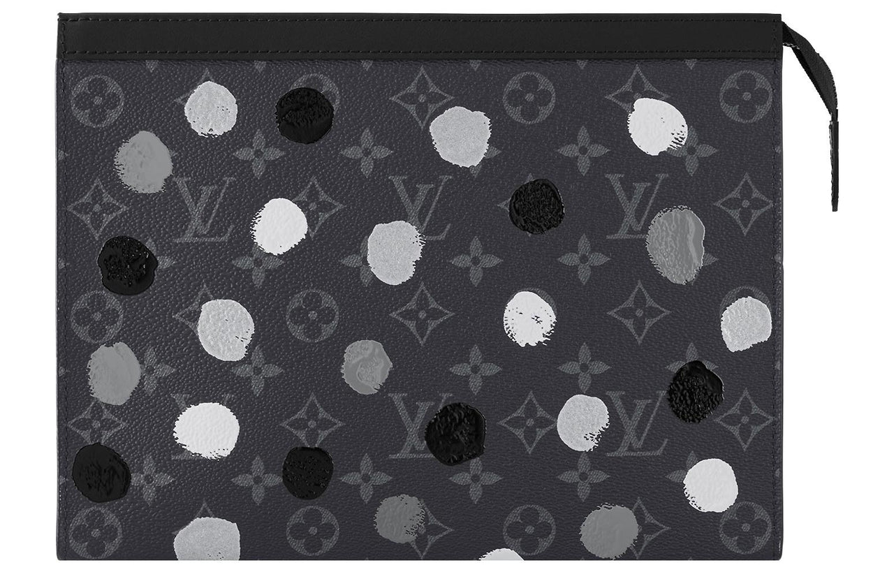 LOUIS VUITTON X Yayoi Kusama Pochette Voyage Monogram Eclipse Black/Silver