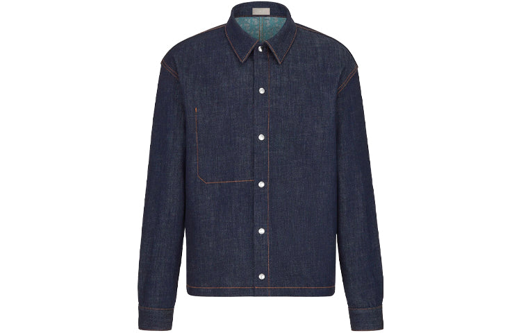 DIOR Quarterly New Products Shirts Men Blue