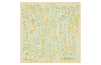 HERMES Silk Scarves Women's Light Green