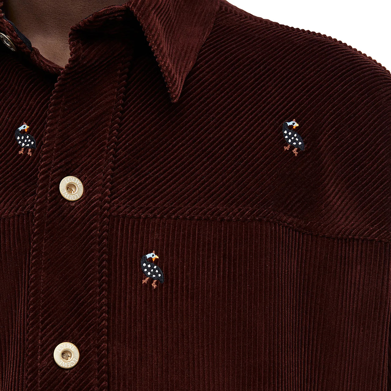 LOEWE SS24 Shirt Men's Cocoa Brown