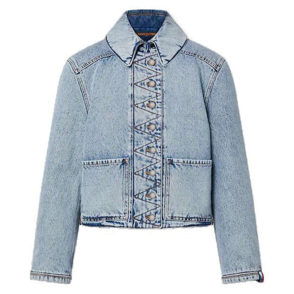 LOUIS VUITTON Bleached Denim Boxy Jacket