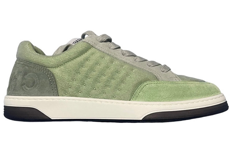 CHANEL Wear-Resistant Low-Top Skateboard Shoes Women's Green