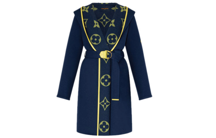 LOUIS VUITTON Coats Women's Dark Blue