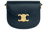CELINE Besace Calfskin Crossbody Bag Shoulder Bag Women's Marine Blue