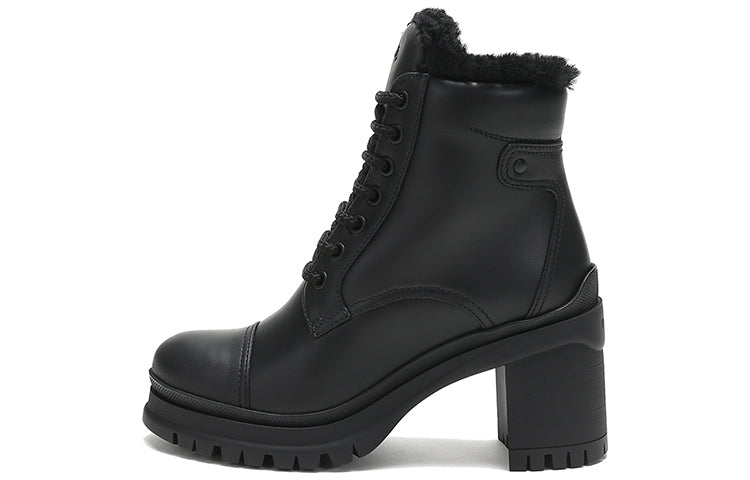 PRADA Fur Lined Ankle Boots 'Black' Women's