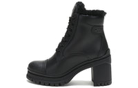 PRADA Fur Lined Ankle Boots 'Black' Women's