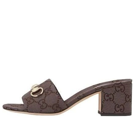 (WMNS) Gucci 26 Slide Sandal with Horsebit 'Dark Brown' 854882-9SF10-2140