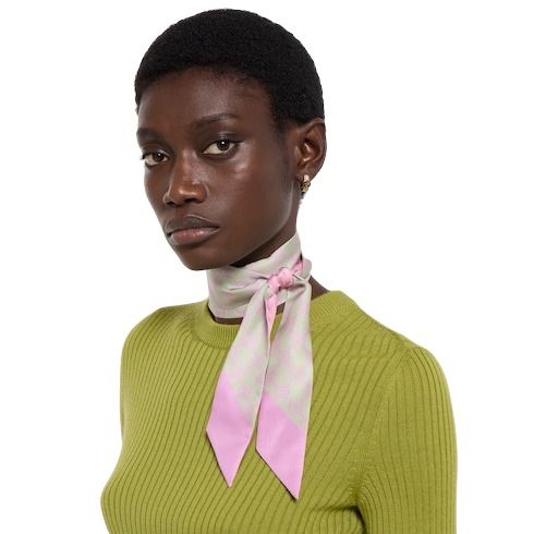 (WMNS) Gucci 26 GG Silk Twill Ribbon 'Acquamarine Pink' 855289-3G001-3972