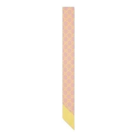 (WMNS) Gucci 26 GG Silk Twill Ribbon 'Pink Yellow' 855289-3G001-5875