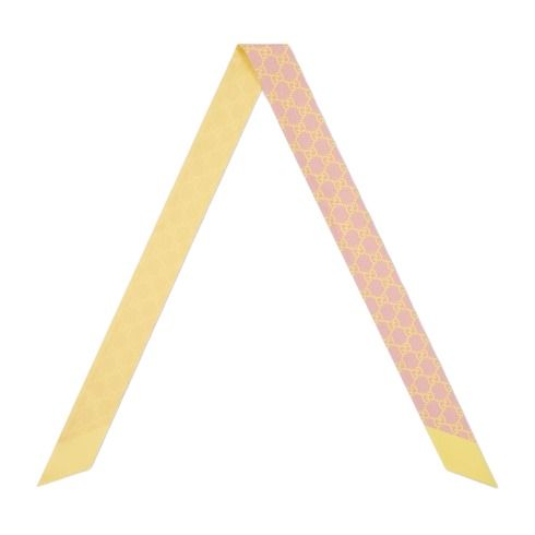 (WMNS) Gucci 26 GG Silk Twill Ribbon 'Pink Yellow' 855289-3G001-5875