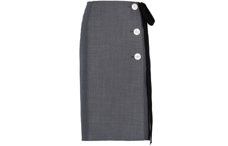 PRADA Casual Long Skirts Women's Gray