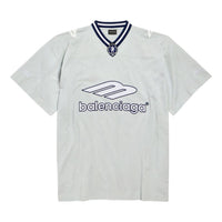 Balenciaga 3B Football V-neck T-shirt Oversized 'New Grey' 857086TTVQ61461