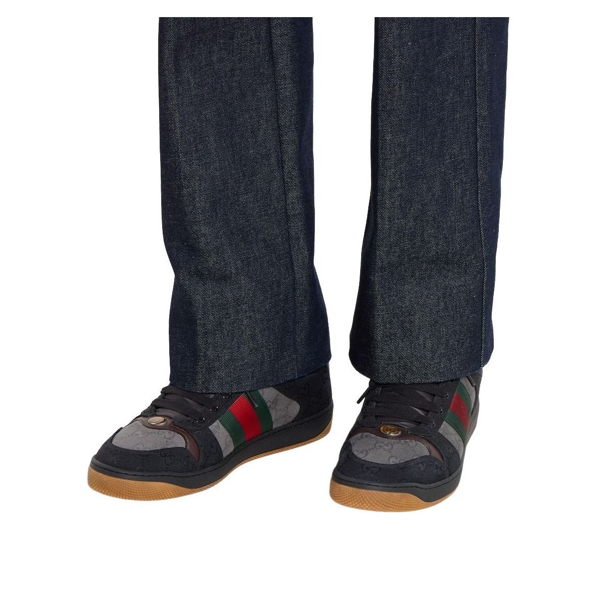 Gucci Screener sneaker 'Black Green Red' 857889-FAFEN-1077