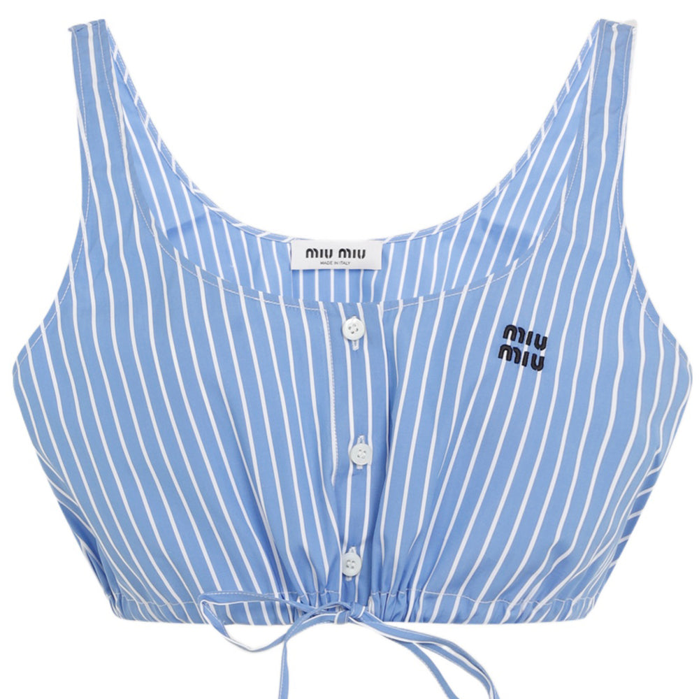 MIU MIU Tank Top Women's Light Blue