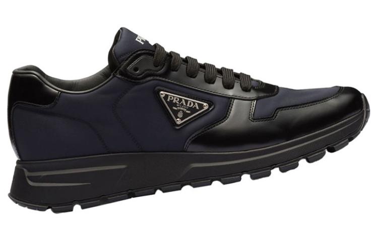 PRADA Prax Re-Nylon Sneaker Black Blue