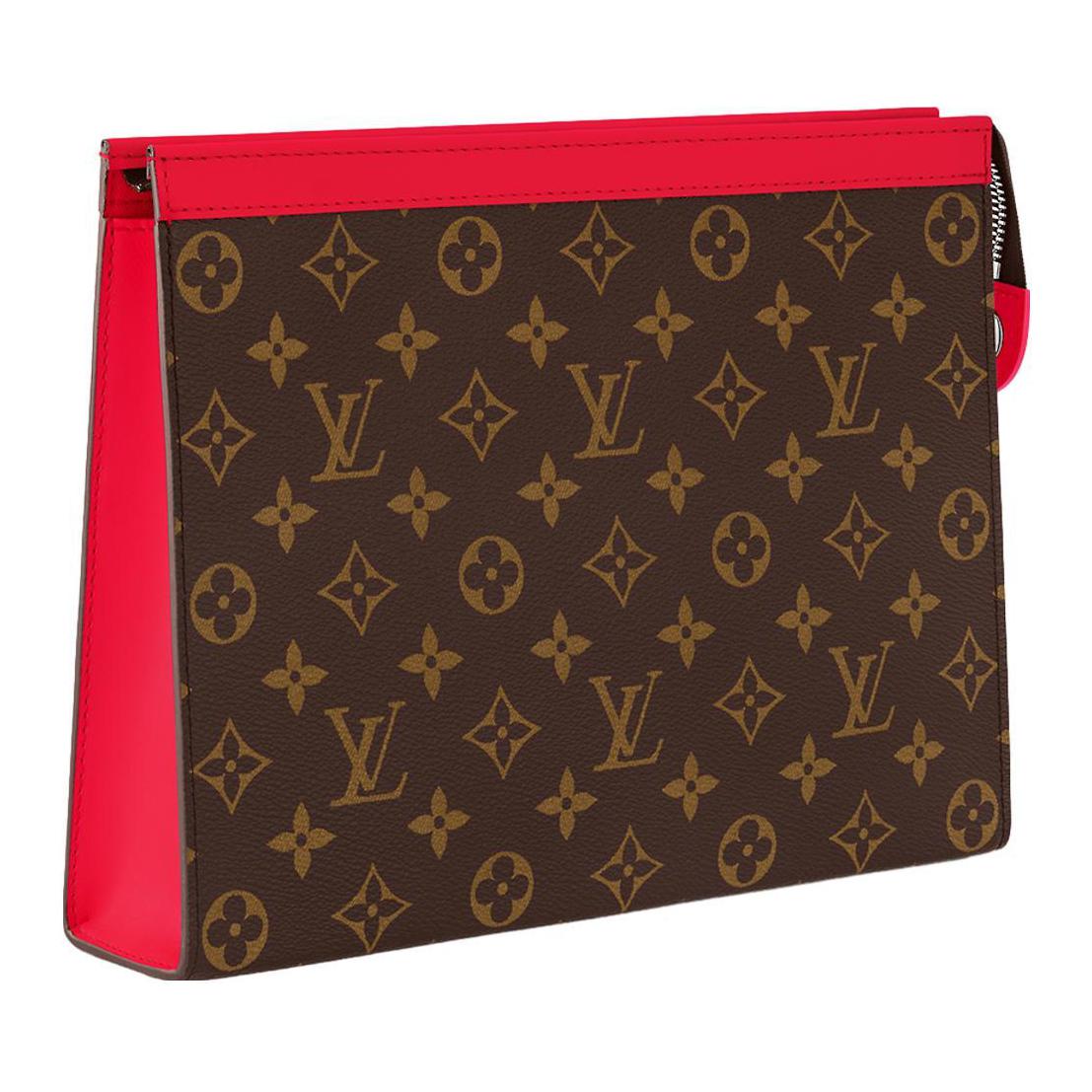 LOUIS VUITTON Pochette Voyage Mm Colormania Red