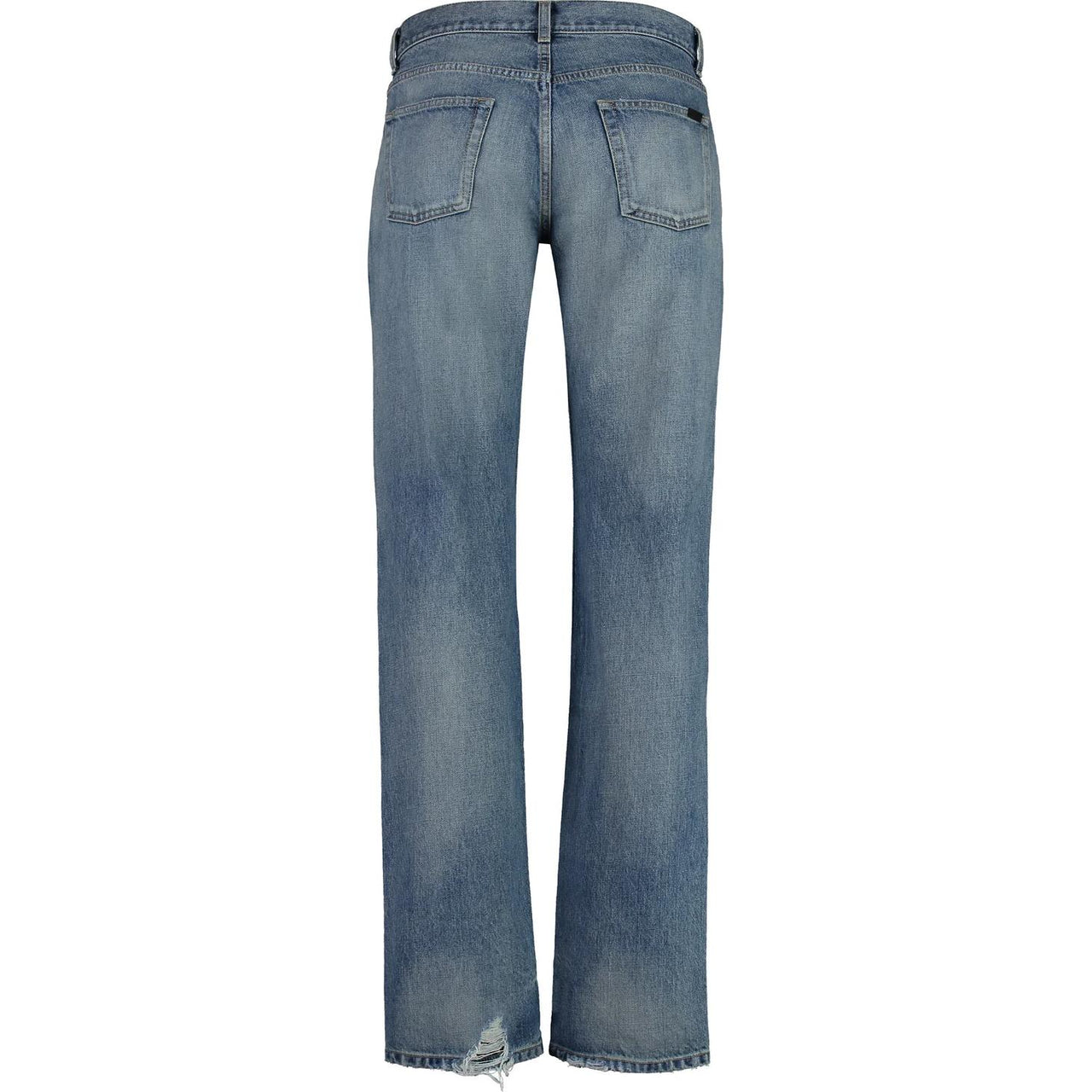 SAINT LAURENT Low Rise Straight Leg Jeans