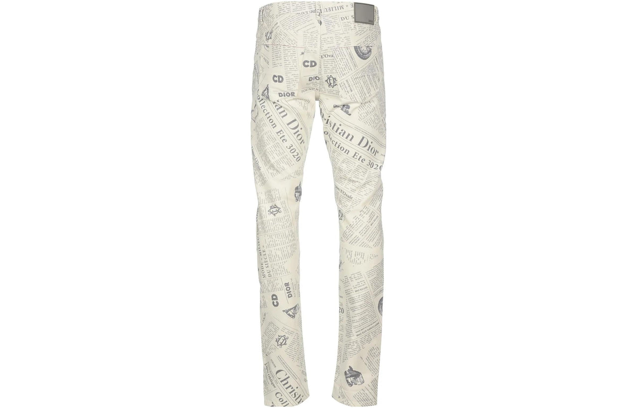 DIOR Arsham Newspaper Jeans