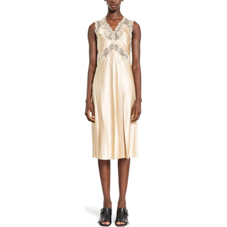 CELINE Sleeveless Dress Women's Yellow