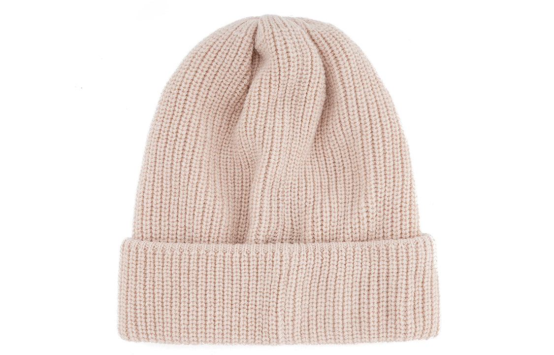 CHANEL Wool Beanies Women's Milk Tea Beige