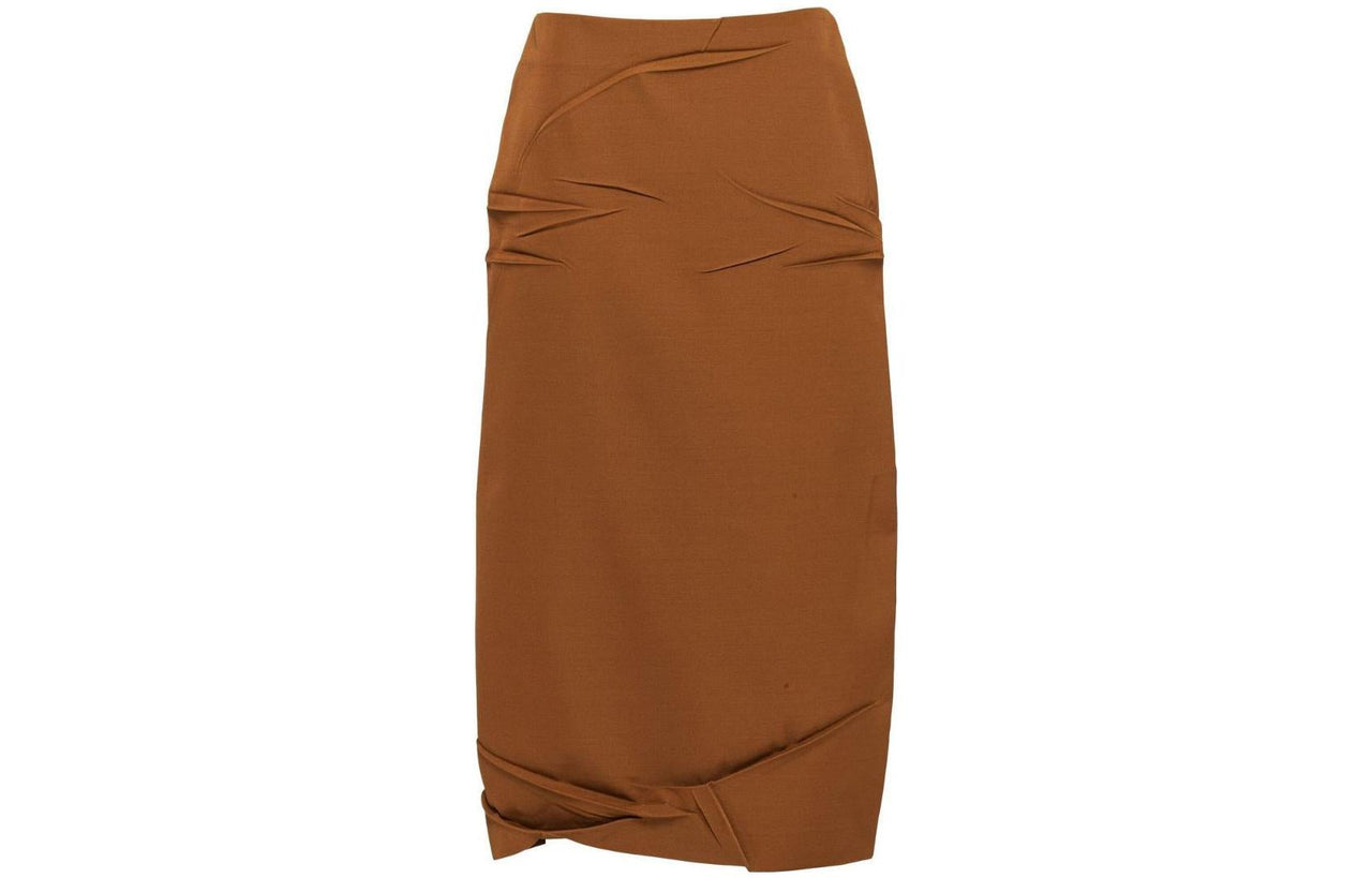 PRADA Casual Long Skirts Women's Brown